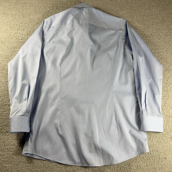 Eton Button Down Long Sleeve Dress Shirt Blue Men’s Size 16.5 / Large - Picture 7 of 8